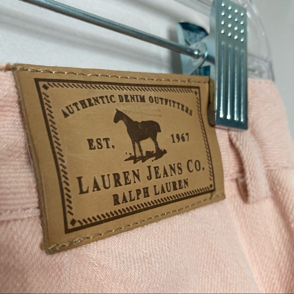 Ralph Lauren Jeans Co Pale Peach High Waisted Jeans - Picture 13 of 13